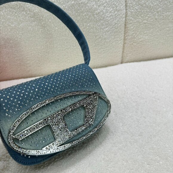 Diesel Dark Blue Diamond Shoulder Bag - Picture 6 of 9